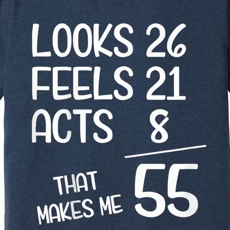 Funny 55 Year Old 55th Birthday Born In 1968 Premium T-Shirt