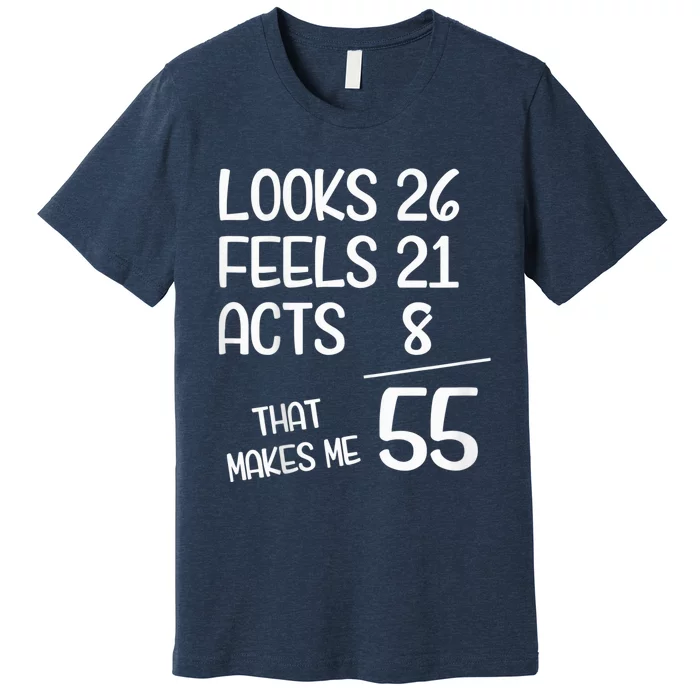 Funny 55 Year Old 55th Birthday Born In 1968 Premium T-Shirt