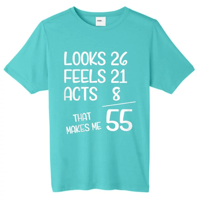 Funny 55 Year Old 55th Birthday Born In 1968 ChromaSoft Performance T-Shirt