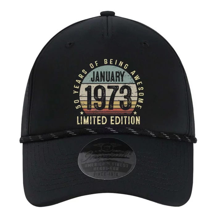 Funny 50 Years Old Vintage January 1973 50th Birthday Gift Performance The Dyno Cap