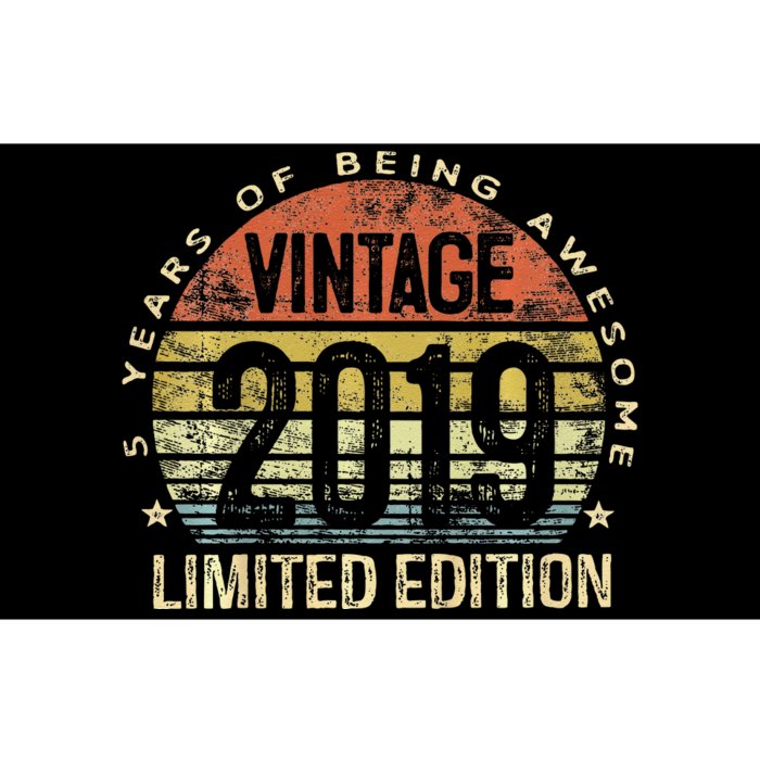 Funny 5 Year Old Gifts Vintage 2019 Limited Edition 5th Birthday Bumper Sticker