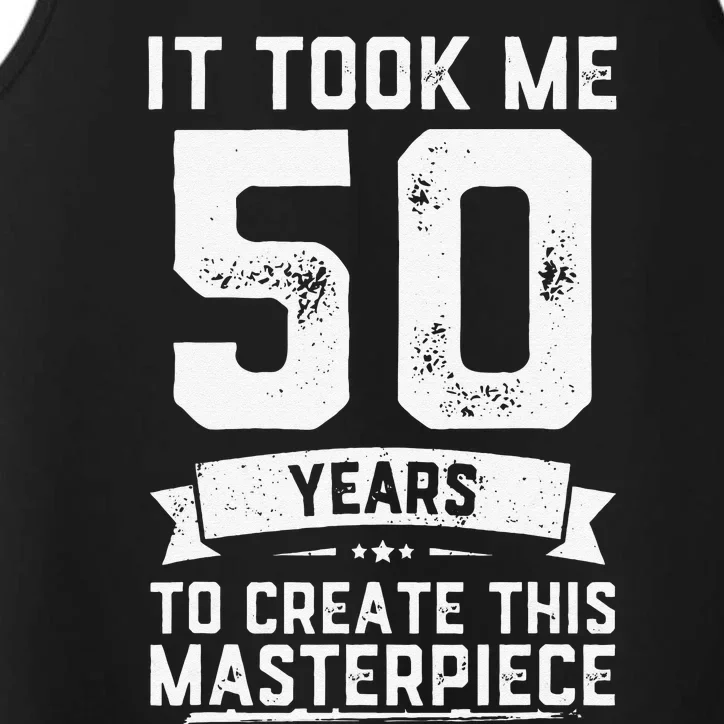 Funny 50 Years Old Joke 50th Birthday Gag Gift Idea Performance Tank