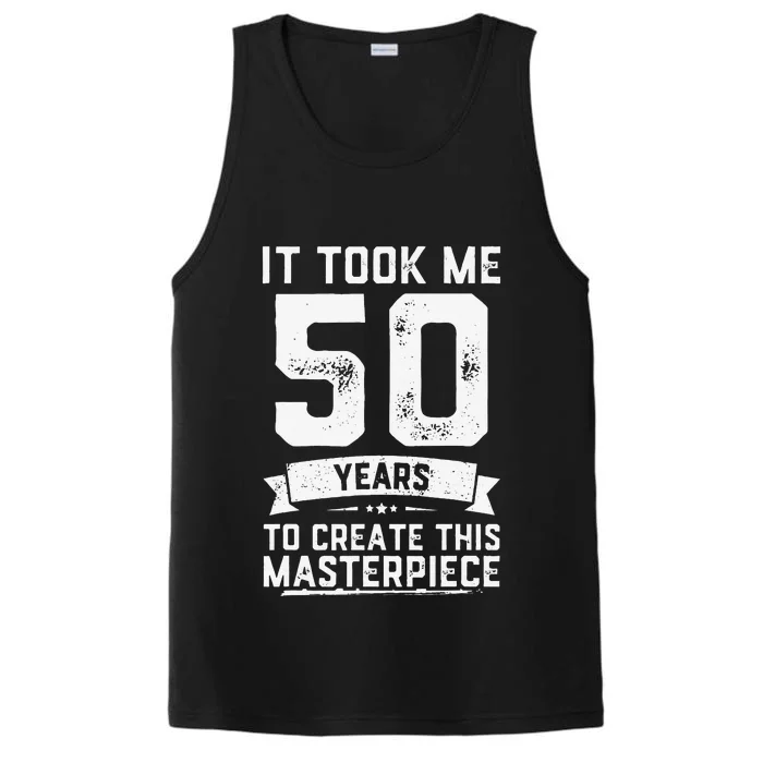 Funny 50 Years Old Joke 50th Birthday Gag Gift Idea Performance Tank