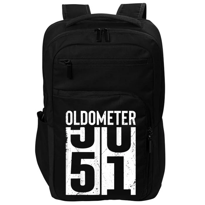 Funny 51 Years Old 51st Birthday Odometer Oldometer M.e.n Impact Tech Backpack