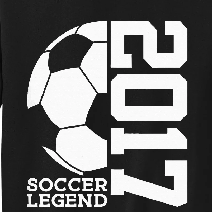 Football 6th Birthday Soccer Legend 2017 Tall Sweatshirt