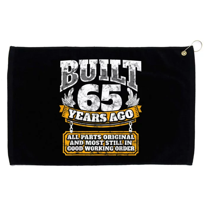 Funny 65th Birthday Shirt B-Day Gift Saying Age 65 Year Joke Grommeted Golf Towel