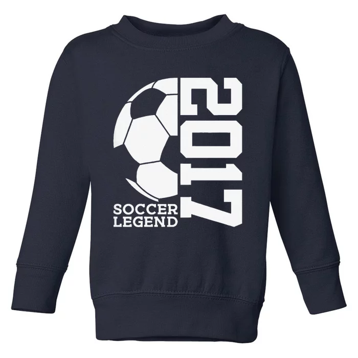 Football 6th Birthday Soccer Legend 2017 Toddler Sweatshirt