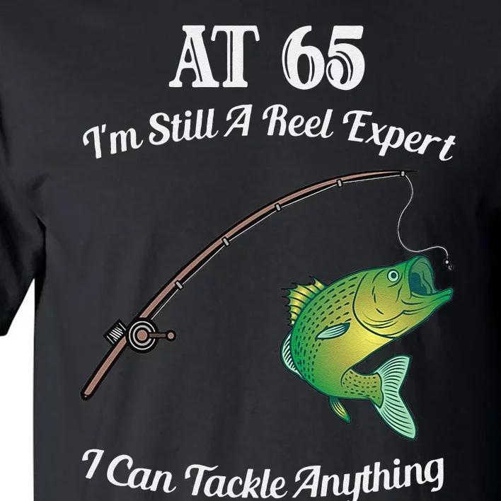 Funny 65th Birthday Gift 65YearOld Fisherman Fishing Tall T-Shirt