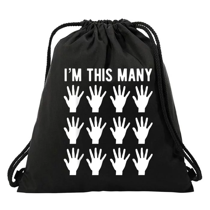 Funny 60th Birthday Shirt | Gift For 60 Year Old | This Many Drawstring Bag