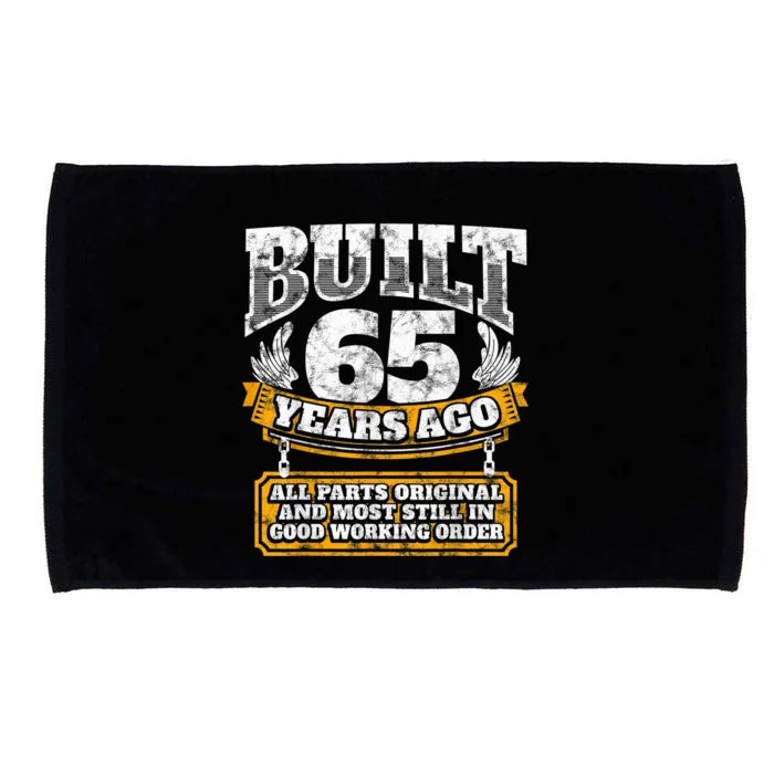 Funny 65th Birthday Shirt B-Day Gift Saying Age 65 Year Joke Microfiber Hand Towel