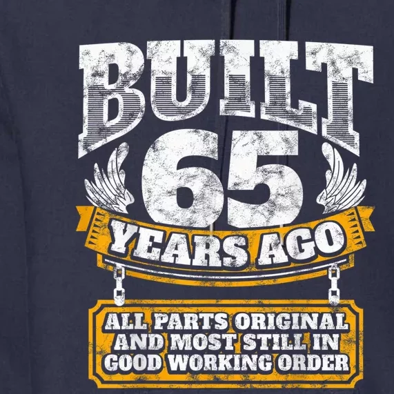 Funny 65th Birthday Shirt B-Day Gift Saying Age 65 Year Joke Premium Hoodie