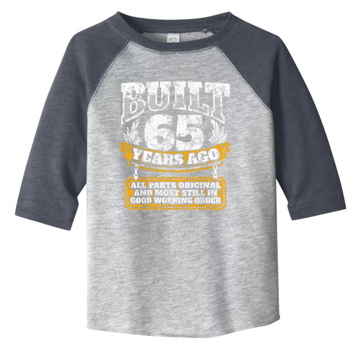 Funny 65th Birthday Shirt B-Day Gift Saying Age 65 Year Joke Toddler Fine Jersey T-Shirt