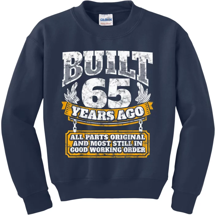 Funny 65th Birthday Shirt B-Day Gift Saying Age 65 Year Joke Kids Sweatshirt