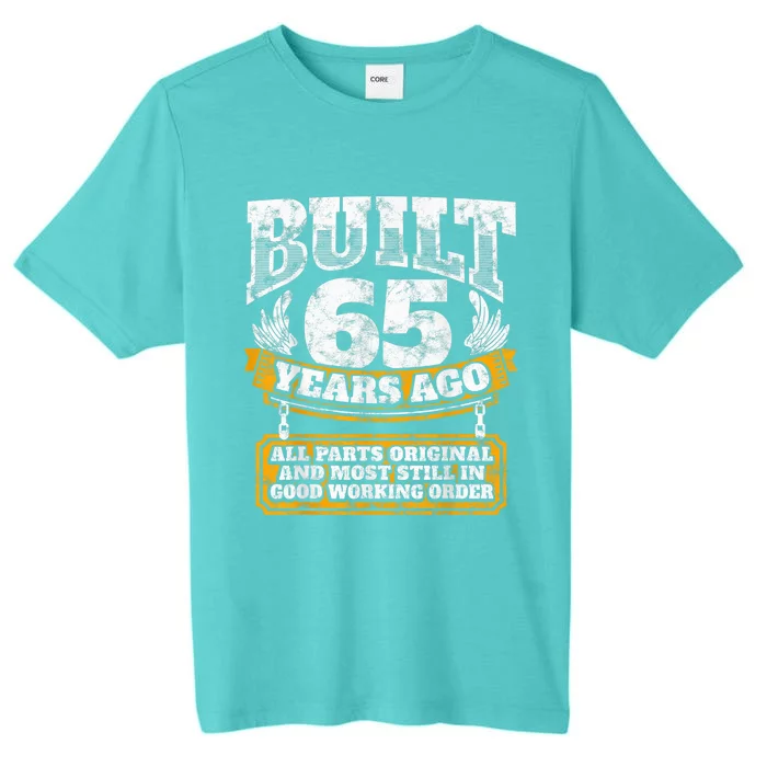 Funny 65th Birthday Shirt B-Day Gift Saying Age 65 Year Joke ChromaSoft Performance T-Shirt