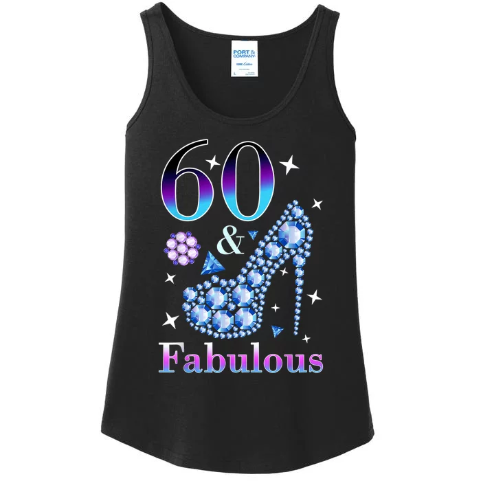 Fun 60th Birthday Fabulous Lady Gift Design Ladies Essential Tank