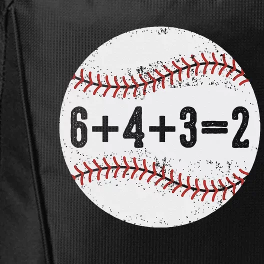 Funny 6+4+3=2 Double Play Baseball Gift City Backpack