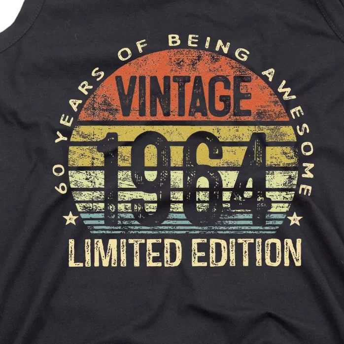 Funny 60 Year Old Gifts Vintage 1964 Limited Edition 60th Birthday Tank Top