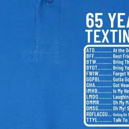 Funny 65 Year Old Texting Code Birthday Softstyle Adult Sport Polo