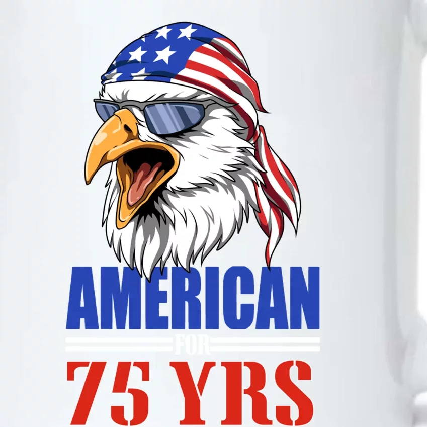 Funny 75th Birthday Gift Usa Eagle Patriotic Gift Cool Gift Black Color Changing Mug