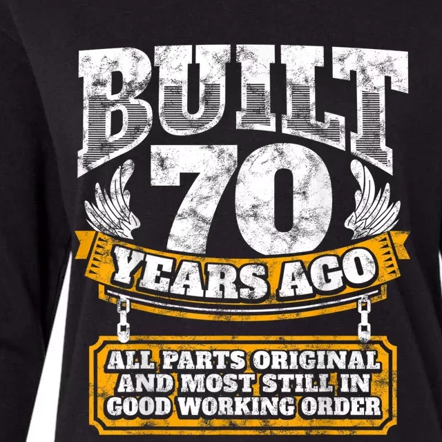 Funny 70th Birthday Shirt B-Day Gift Saying Age 70 Year Joke Womens Cotton Relaxed Long Sleeve T-Shirt