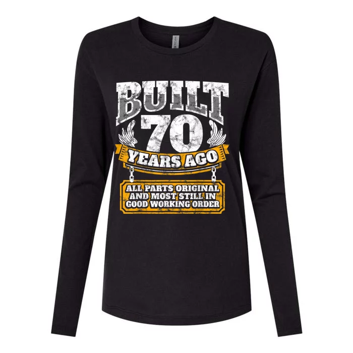 Funny 70th Birthday Shirt B-Day Gift Saying Age 70 Year Joke Womens Cotton Relaxed Long Sleeve T-Shirt