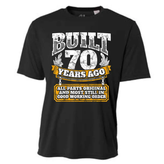 Funny 70th Birthday Shirt B-Day Gift Saying Age 70 Year Joke Cooling Performance Crew T-Shirt