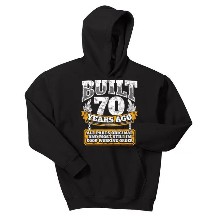 Funny 70th Birthday Shirt B-Day Gift Saying Age 70 Year Joke Kids Hoodie