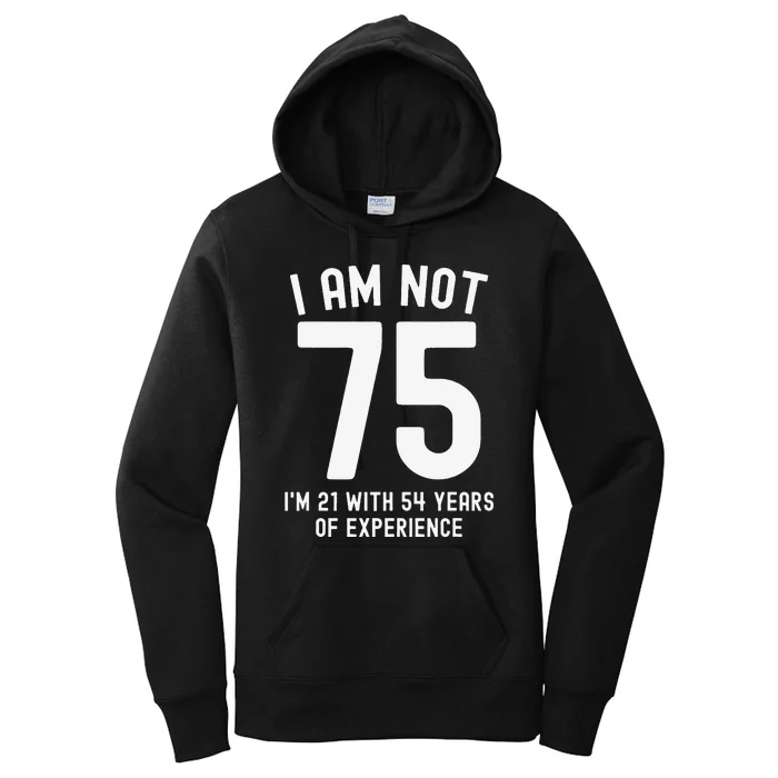 Funny 75th Birthday Vintage 75 Year Old Women's Pullover Hoodie