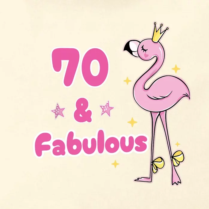 Funny 70th Bday Flamingo 1953 Birthday Gifts for Wo Zip Tote Bag