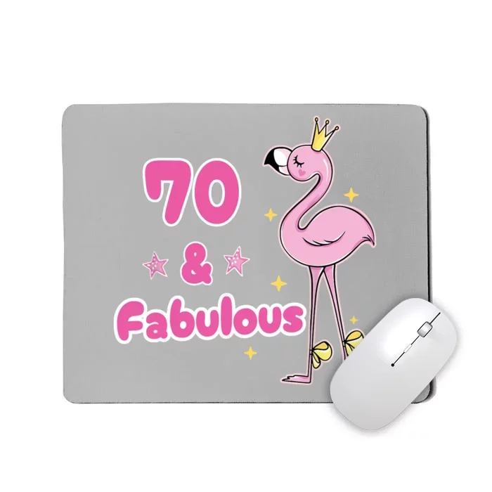 Funny 70th Bday Flamingo 1953 Birthday Gifts for Wo Mousepad