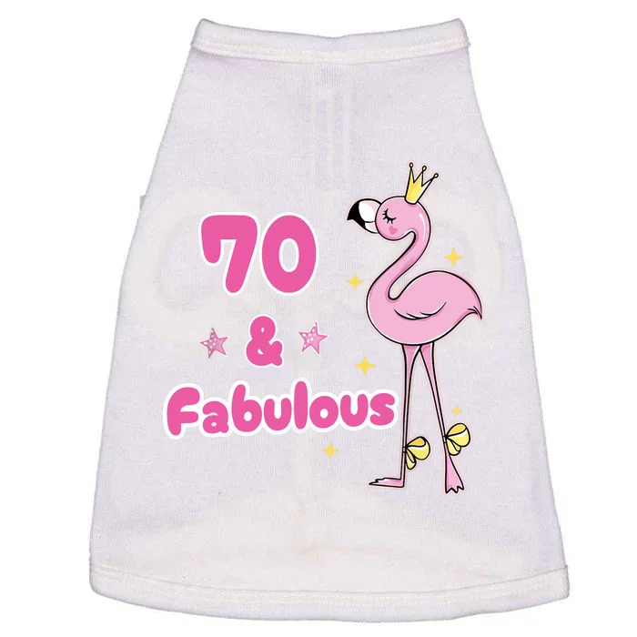 Funny 70th Bday Flamingo 1953 Birthday Gifts for Wo Doggie Tank