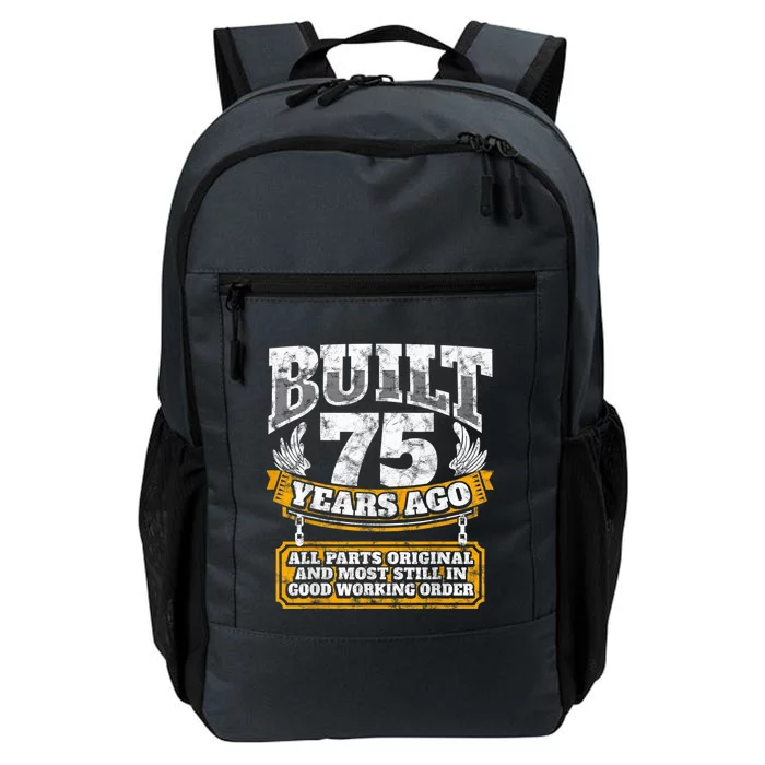 Funny 75th Birthday Present Shirt B-Day Gift Saying Age 75 Year Joke Daily Commute Backpack