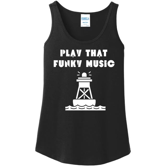 Funny 70s Retro Disco Play That Funky Music Ladies Essential Tank