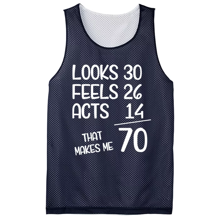 Funny 70 Year Old 70th Birthday Born In 1953 Mesh Reversible Basketball Jersey Tank