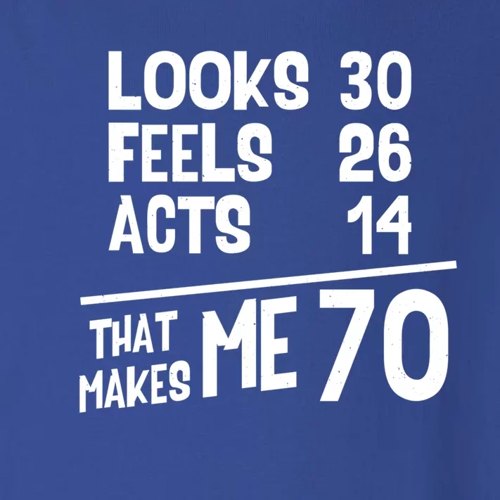 Funny 70 Year Old Joke Birthday Cute 70th Fabulous Humor Gift Toddler Long Sleeve Shirt