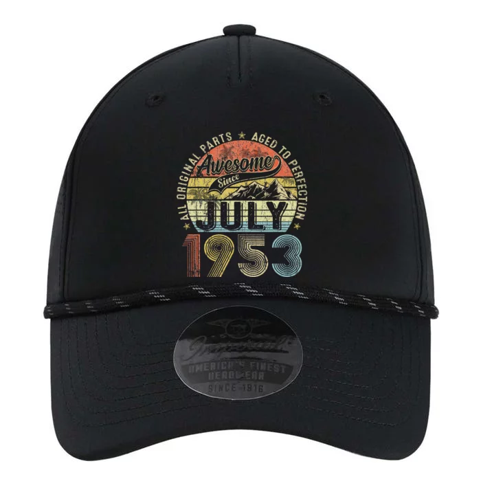 Funny 70 Year Old July 1953 Vintage Retro 70th Birthday Gift Performance The Dyno Cap