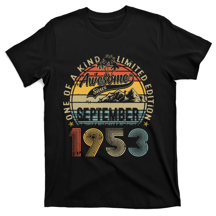 Funny 70 Year Old September 1953 Vintage Retro 70th Birthday T-Shirt