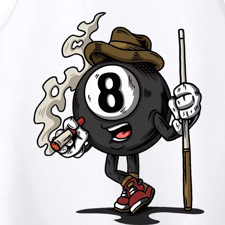 Funny 8 Ball Billiard Pool Player Eight Ball Billiards Performance Tank