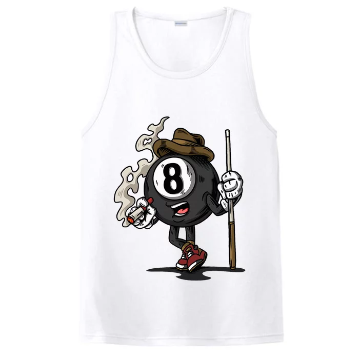 Funny 8 Ball Billiard Pool Player Eight Ball Billiards Performance Tank