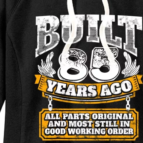 Funny 85th Birthday Gift BDay Gift Saying Age 85 Year Joke Women's Fleece Hoodie