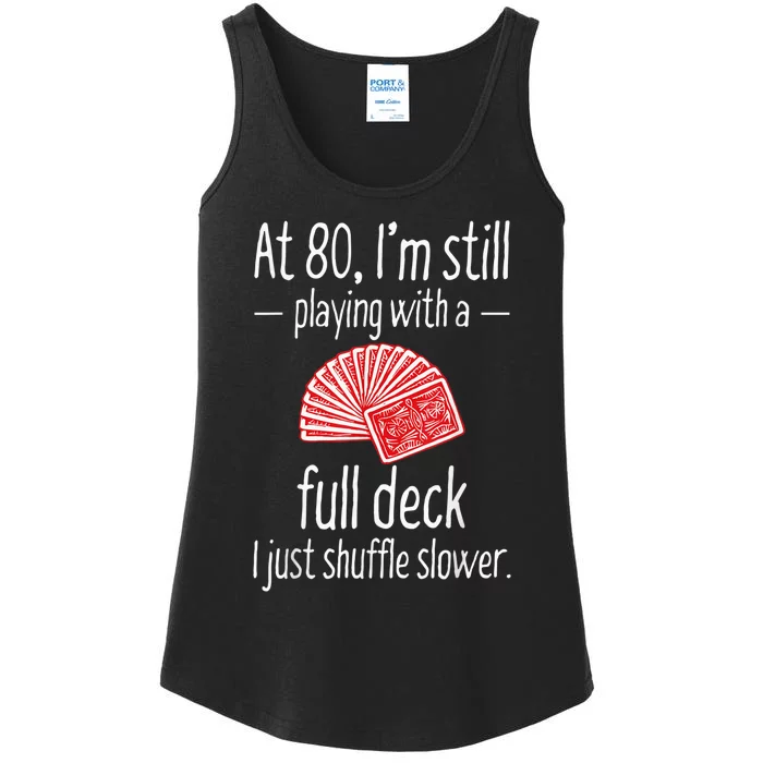 Funny 80th Birthday Gift 80 Year Old Cards Ladies Essential Tank