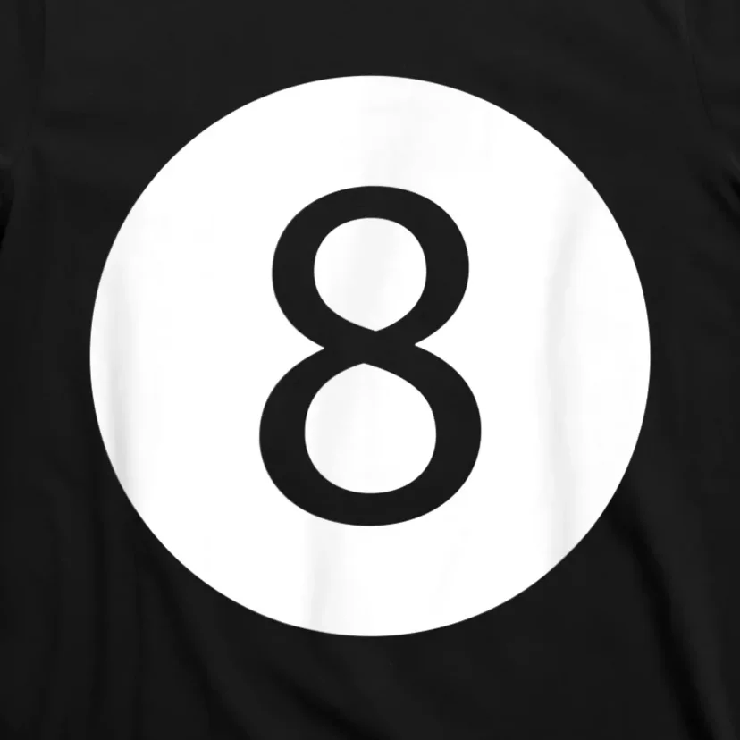 Funny 8 Ball Magic Eight Ball Billiards Pool Black T-Shirt