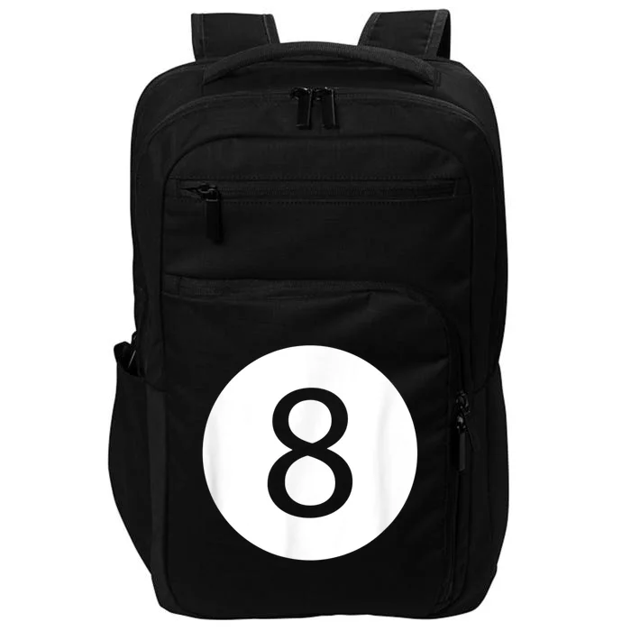 Funny 8 Ball Magic Eight Ball Billiards Pool Black Impact Tech Backpack