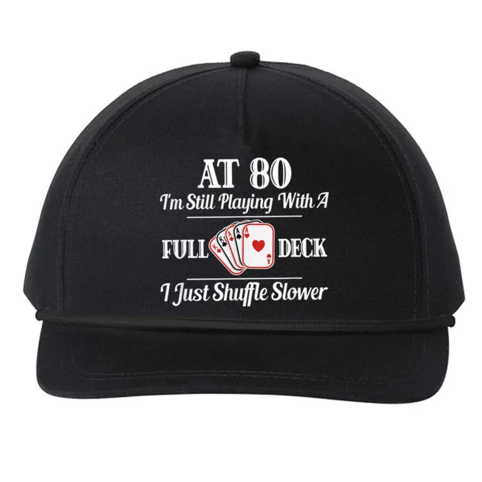 Funny 80th Birthday Gift  - 80 Year Old Cards Shirt Snapback Five-Panel Rope Hat