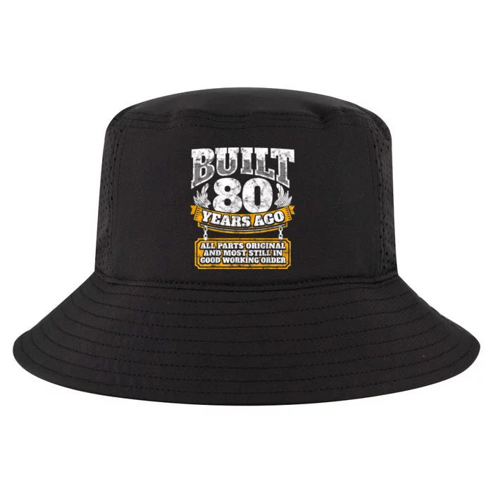 Funny 80th Birthday Shirt B-Day Gift Saying Age 80 Year Joke Cool Comfort Performance Bucket Hat