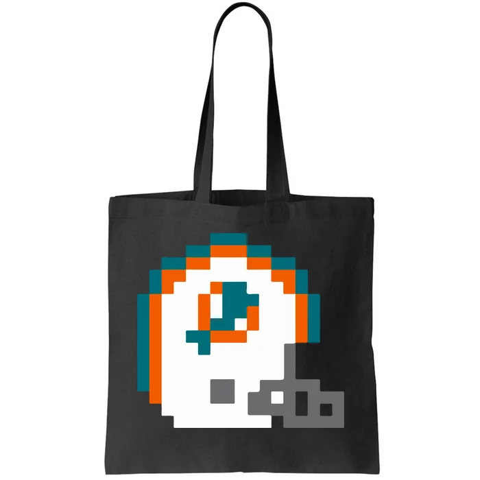 Funny 8 Bit Miami Helmet Gift For Dolphins Sport Tote Bag