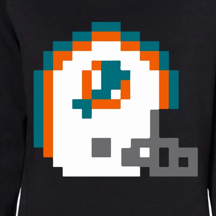 Funny 8 Bit Miami Helmet Gift For Dolphins Sport Womens California Wash Sweatshirt