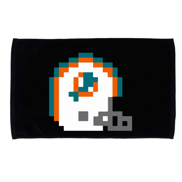 Funny 8 Bit Miami Helmet Gift For Dolphins Sport Microfiber Hand Towel