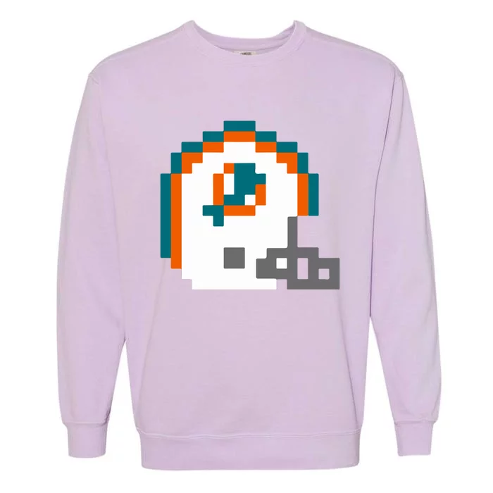 Funny 8 Bit Miami Helmet Gift For Dolphins Sport Garment-Dyed Sweatshirt