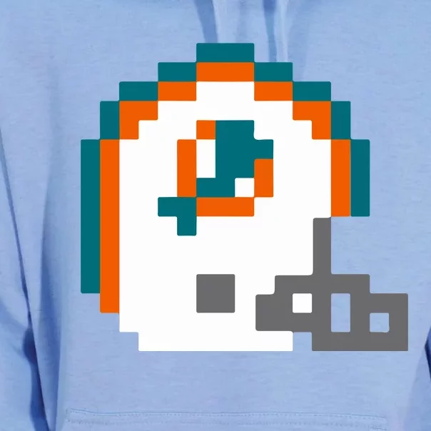 Funny 8 Bit Miami Helmet Gift For Dolphins Sport Unisex Surf Hoodie